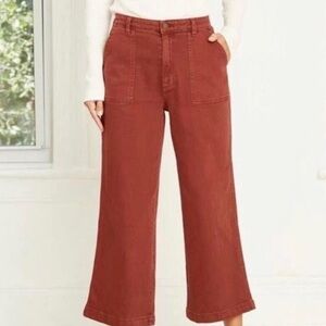 Women's Flare Jeans in Rust